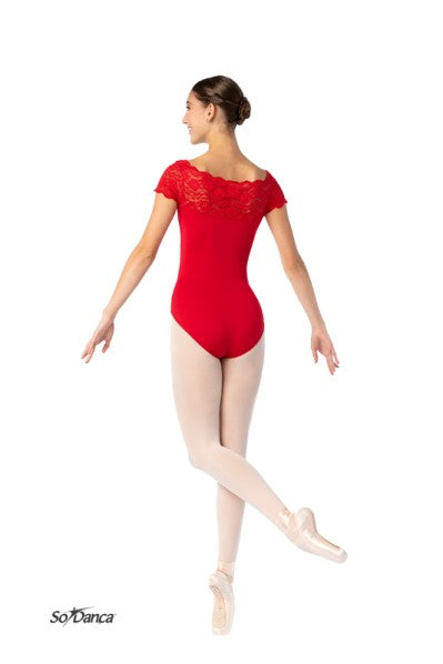 Damen Kurzarm TRIKOT mit Spitze Só Dança